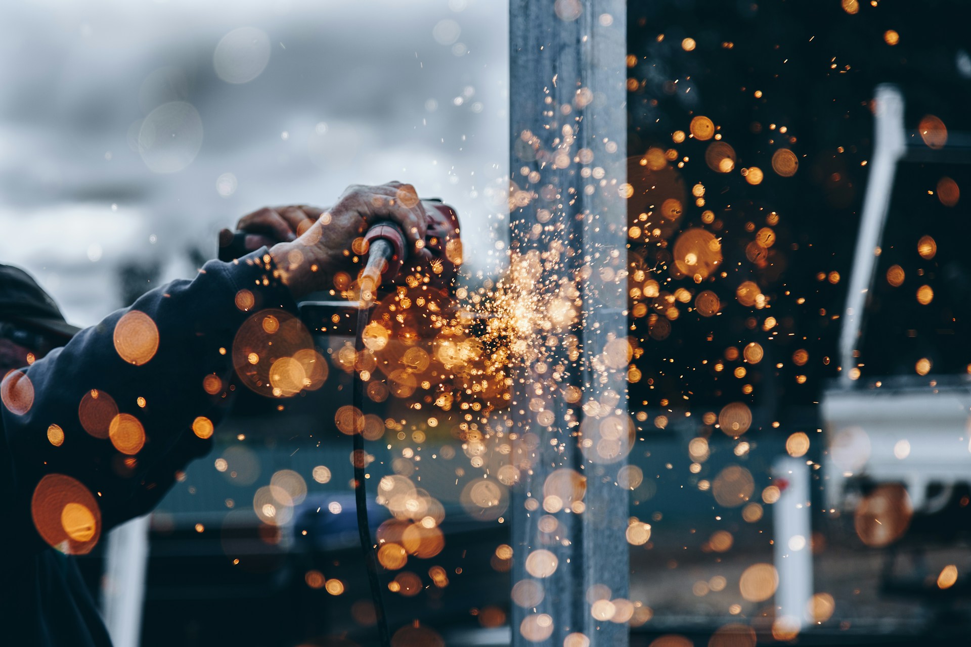 Metal components in production